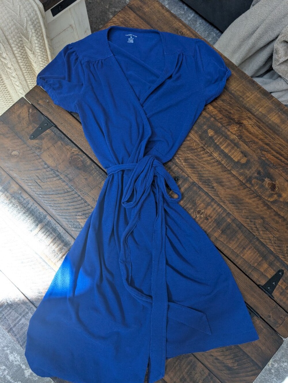 Lands' End Royal Blue Wrap Dress